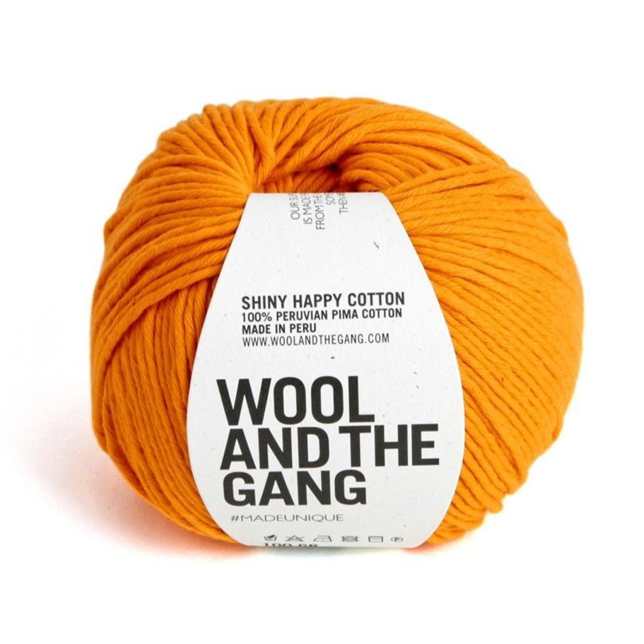 Shiny Happy Cotton in Vitamin C orange