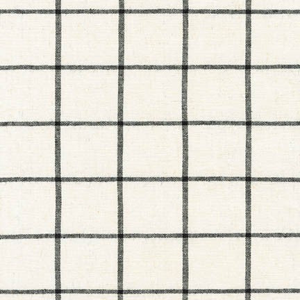 Essex Yarn Dyed Classic Wovens Checkerboard in Ivory Fabric Robert Kaufman