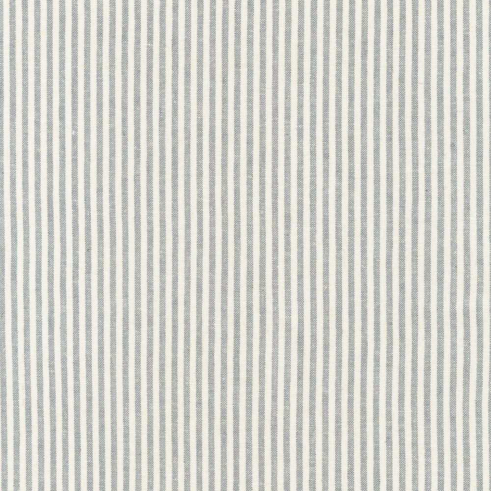 Essex Yarn Dyed Classic Wovens in Steel Stripe Fabric Robert Kaufman