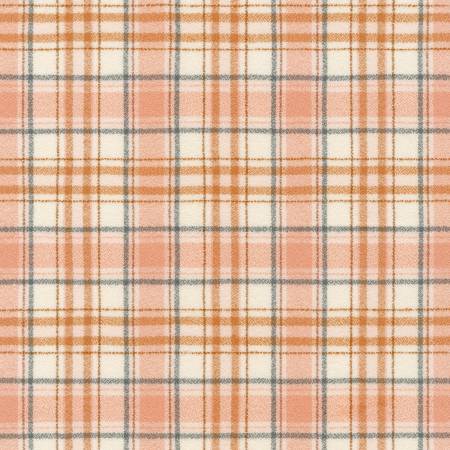 Mammoth Junior Flannel by Robert Kaufman in Plaid Nutmeg Fabric Robert Kaufman