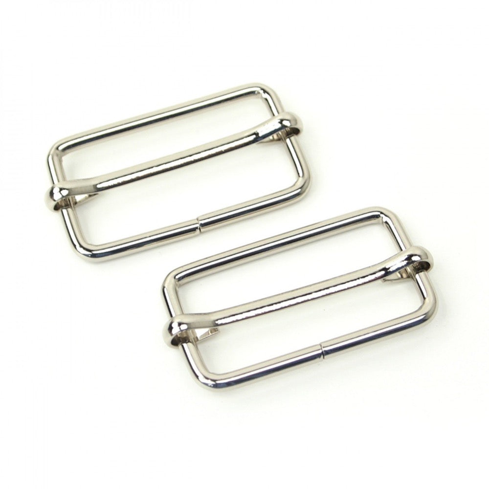1-1/2 inch Slider Buckles (Set of 2) - Nickel Notions Sallie Tomato