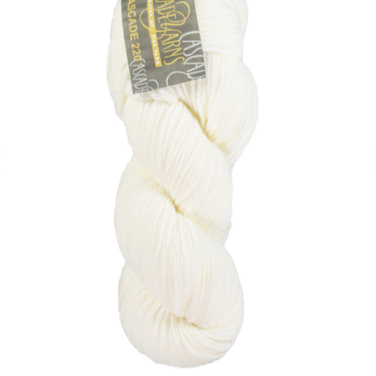 Cascade 220 Yarn Cascade White 220