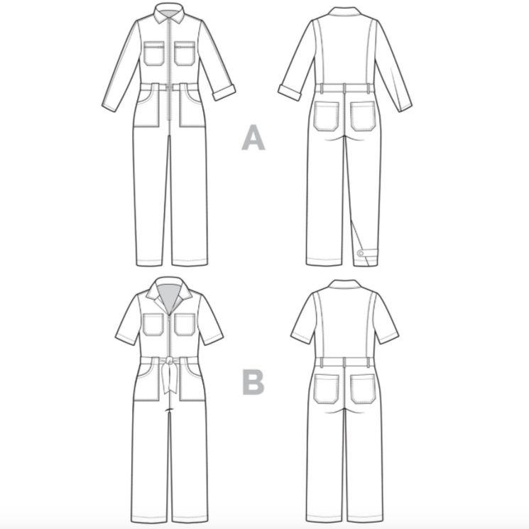 Blanca Flight Suit Pattern Pattern Closet Core Patterns