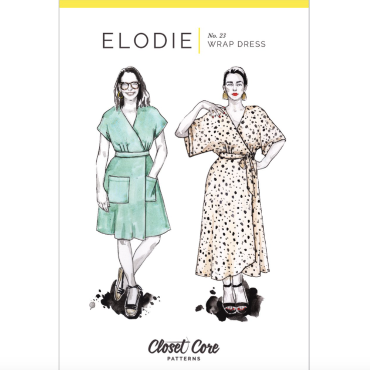 modern wrap dress Elodie Wrap Dress Pattern – Brooklyn Craft Company