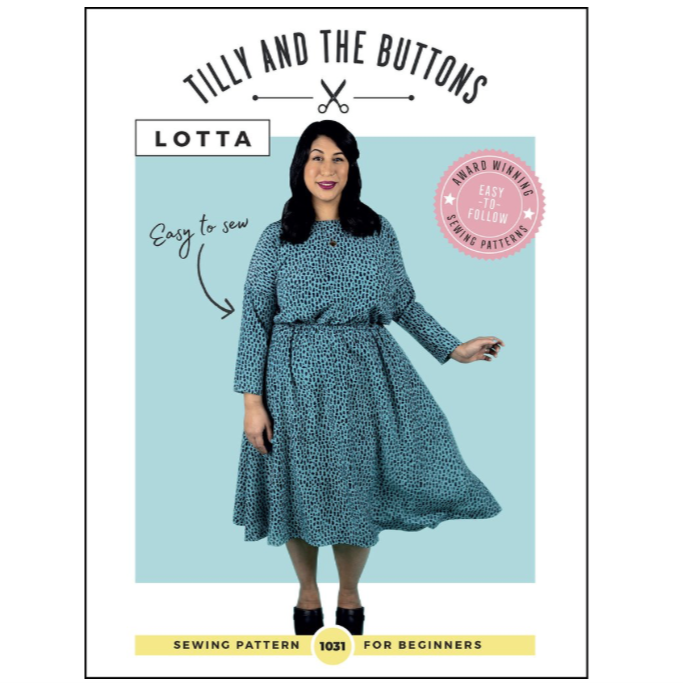 sewing dress designs Tilly and The Buttons Lotta Pattern 260SSOCT2024 My denim is hitting with grown Color:Custom Color