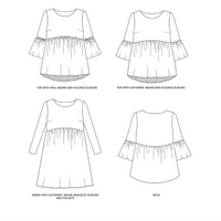 Indigo Top and Dress Pattern Pattern Tilly and the Buttons