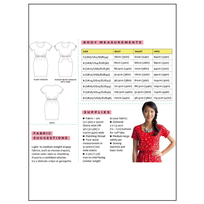 Bettine Dress Pattern Pattern Tilly and the Buttons