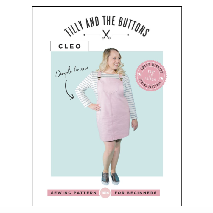 Cleo Dungaree Dress Pattern (US 2-20)