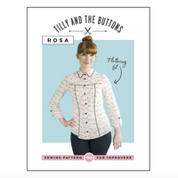 Rosa Shirt + Shirtdress Pattern Pattern Tilly and the Buttons