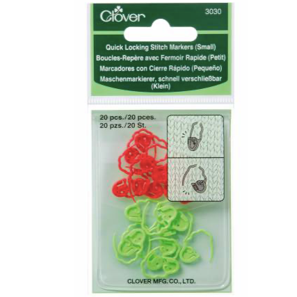 Small Quick Locking Stitch Markers Tools Clover