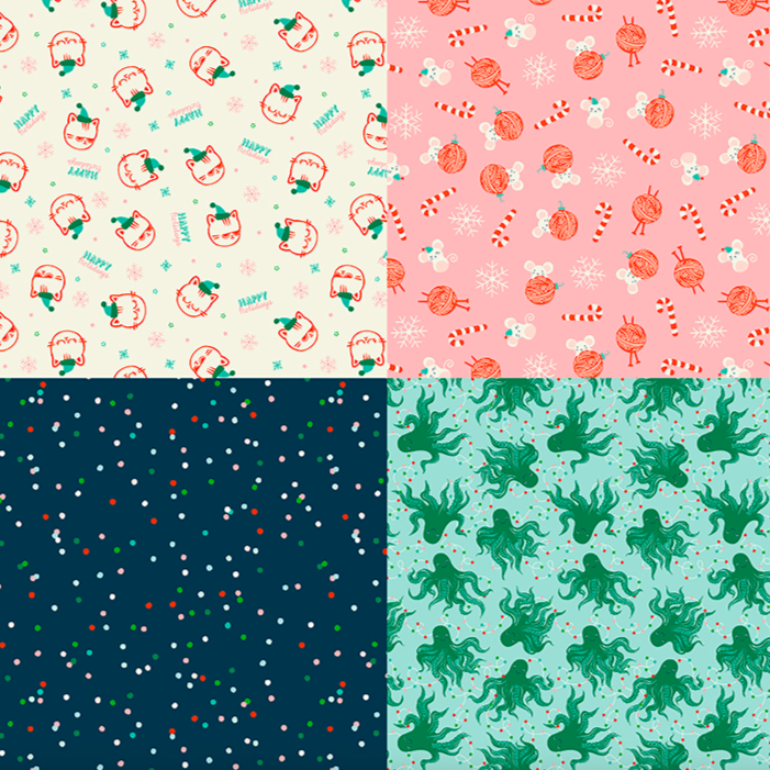 Peppermint Please Wrap by Ruby Star Society in Multi Fabric Ruby Star Society