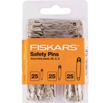 Assorted Safety Pins - 75 ct Fiskars