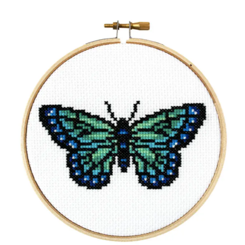 Butterfly Cross Stitch Kit Kit The Stranded Stitch