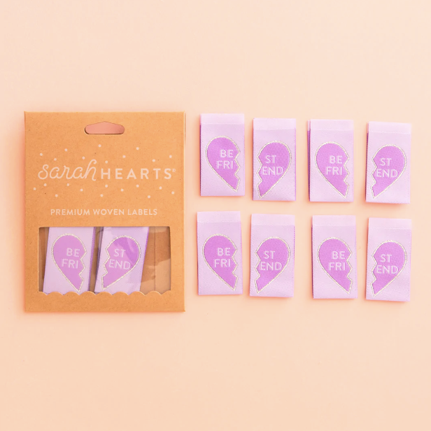 Best Friend Heart Label Sarah Hearts