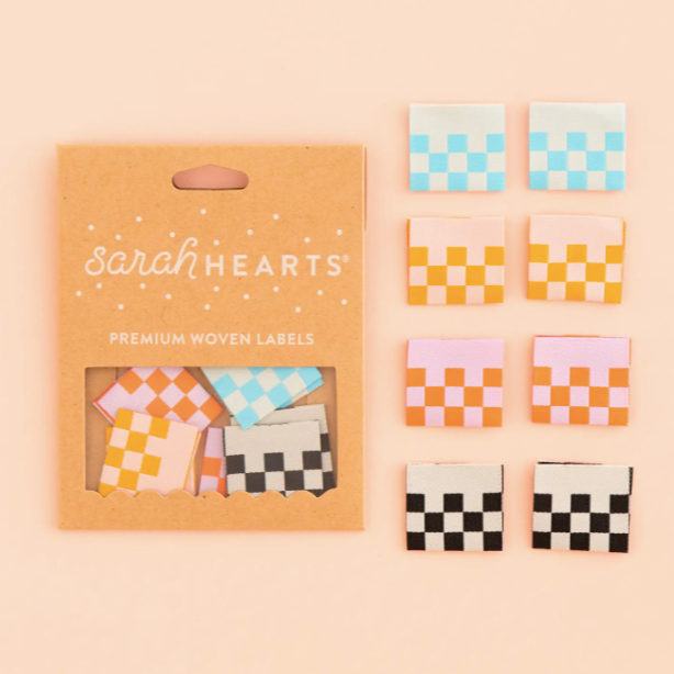 Checkerboard Multipack Label Sarah Hearts
