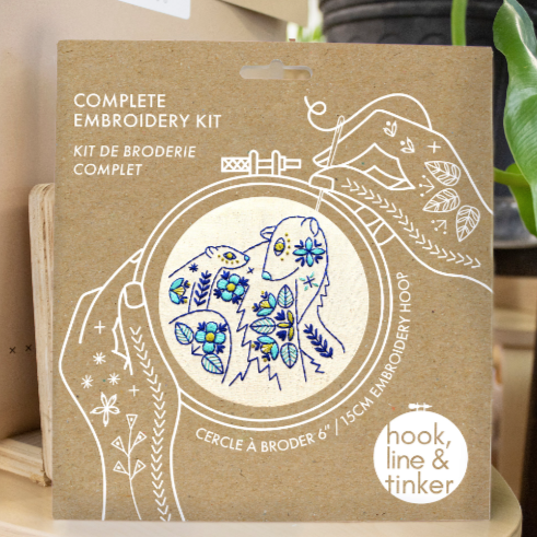 Folk Polar Bears Embroidery Kit