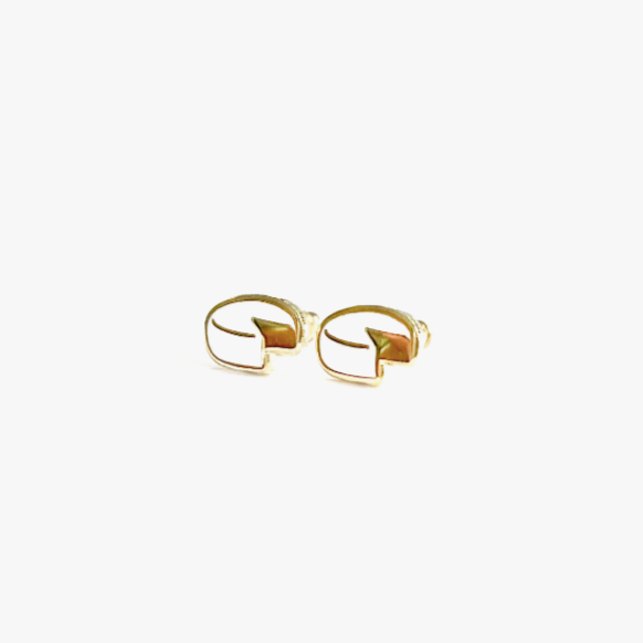 Cheese Wheel Earrings