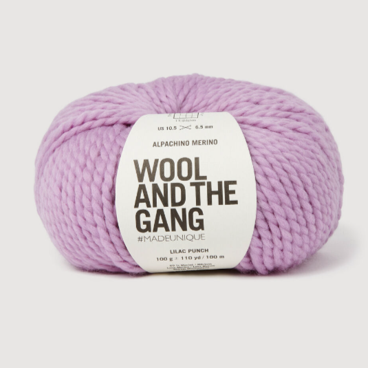 Wool and the Gang Alpachino Merino Yarn Wool and the Gang Lilac Punch