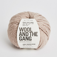 Wool and the Gang Crazy Sexy Wool Yarn Wool and the Gang Sand Trooper Beige