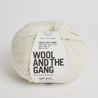Wool and the Gang Crazy Sexy Wool Yarn Wool and the Gang Ivory White CSW