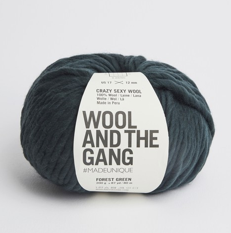 Wool and the Gang Crazy Sexy Wool Yarn Wool and the Gang Forest Green CSW