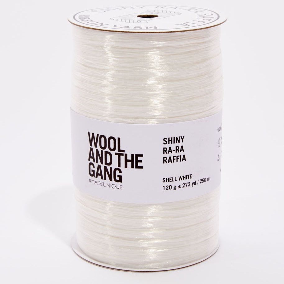 Wool and the Gang Ra-Ra Raffia Yarn Wool and the Gang Shell White