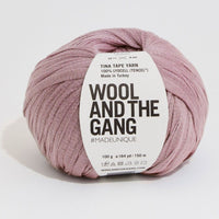 Wool and the Gang Tina Tape Yarn Wool and the Gang Mellow Mauve Tina Tape