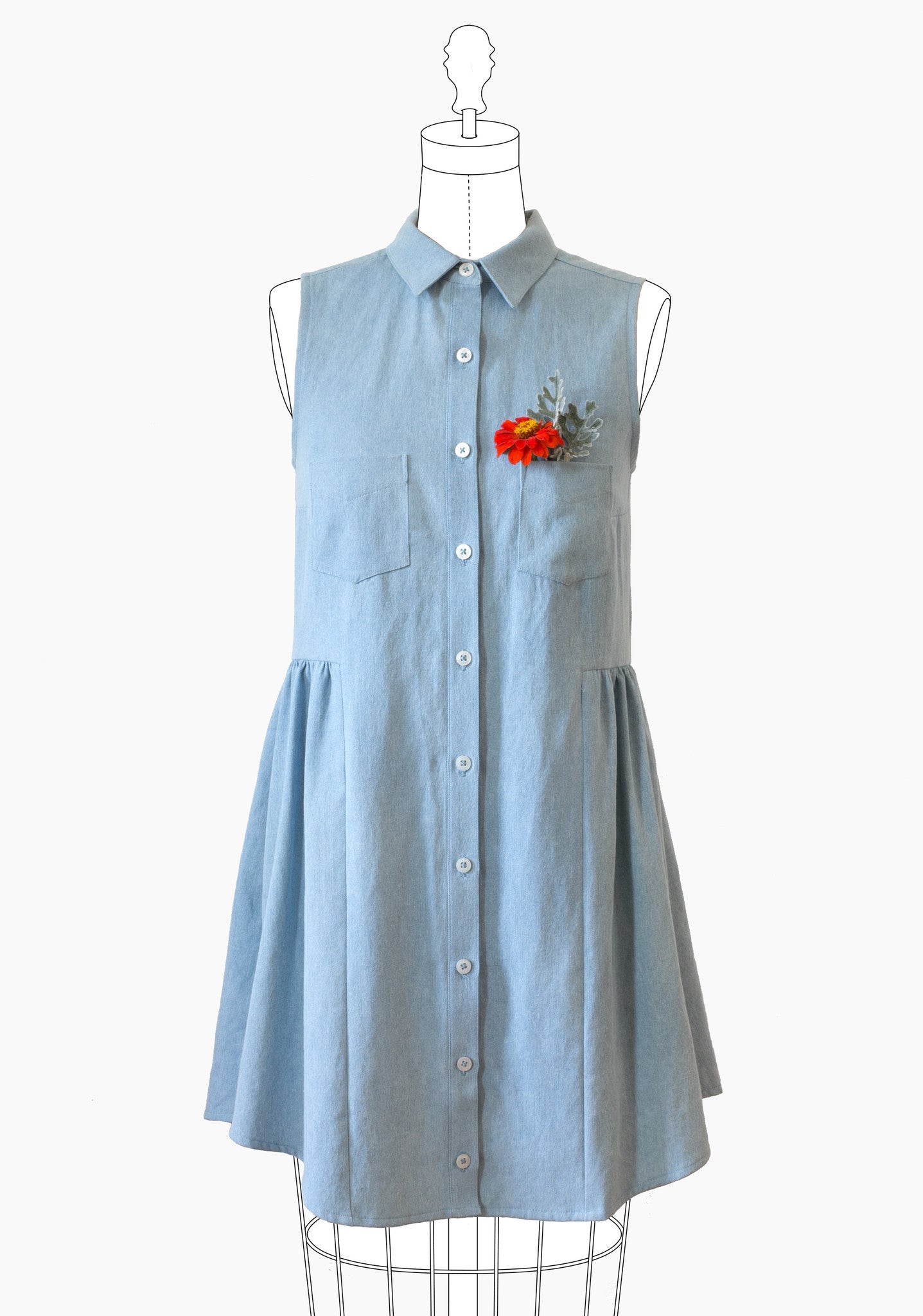 Alder Shirtdress Pattern Pattern Grainline Studio