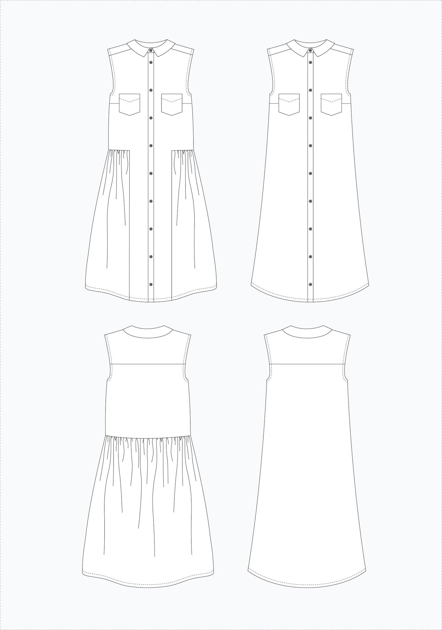 Alder Shirtdress Pattern Pattern Grainline Studio