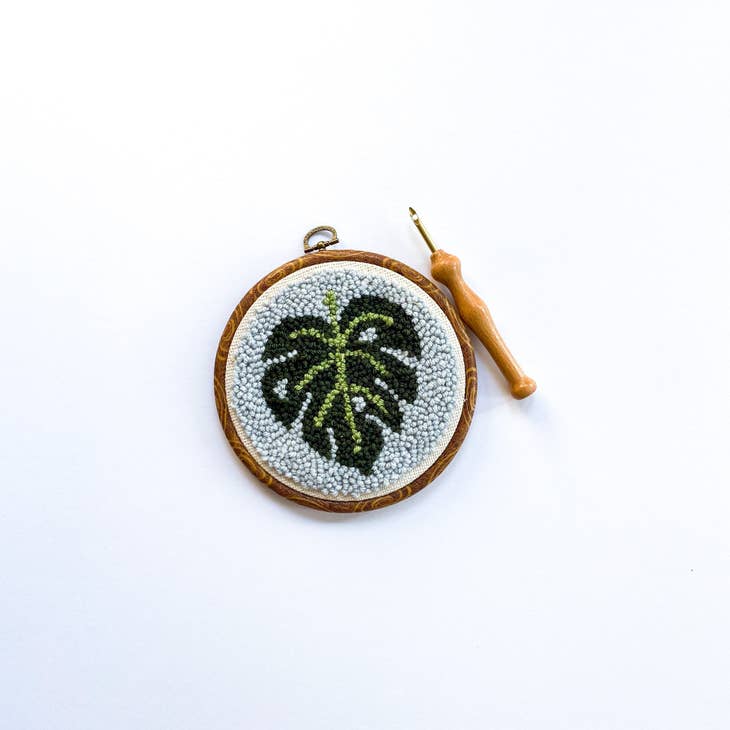Beginner Punch Needle Kit - Monstera