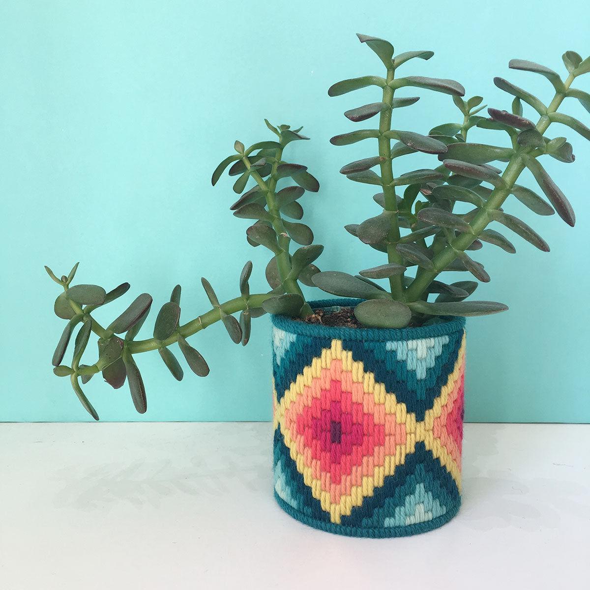 Bargello Needlepoint Planter Workshop Past Workshop Brooklyn Craft Company