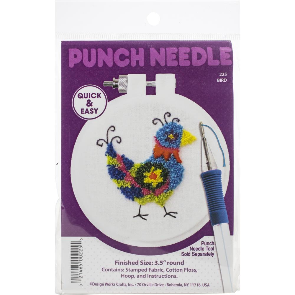 Bird Punch Needle Kit Needlework Design Works Crafts
