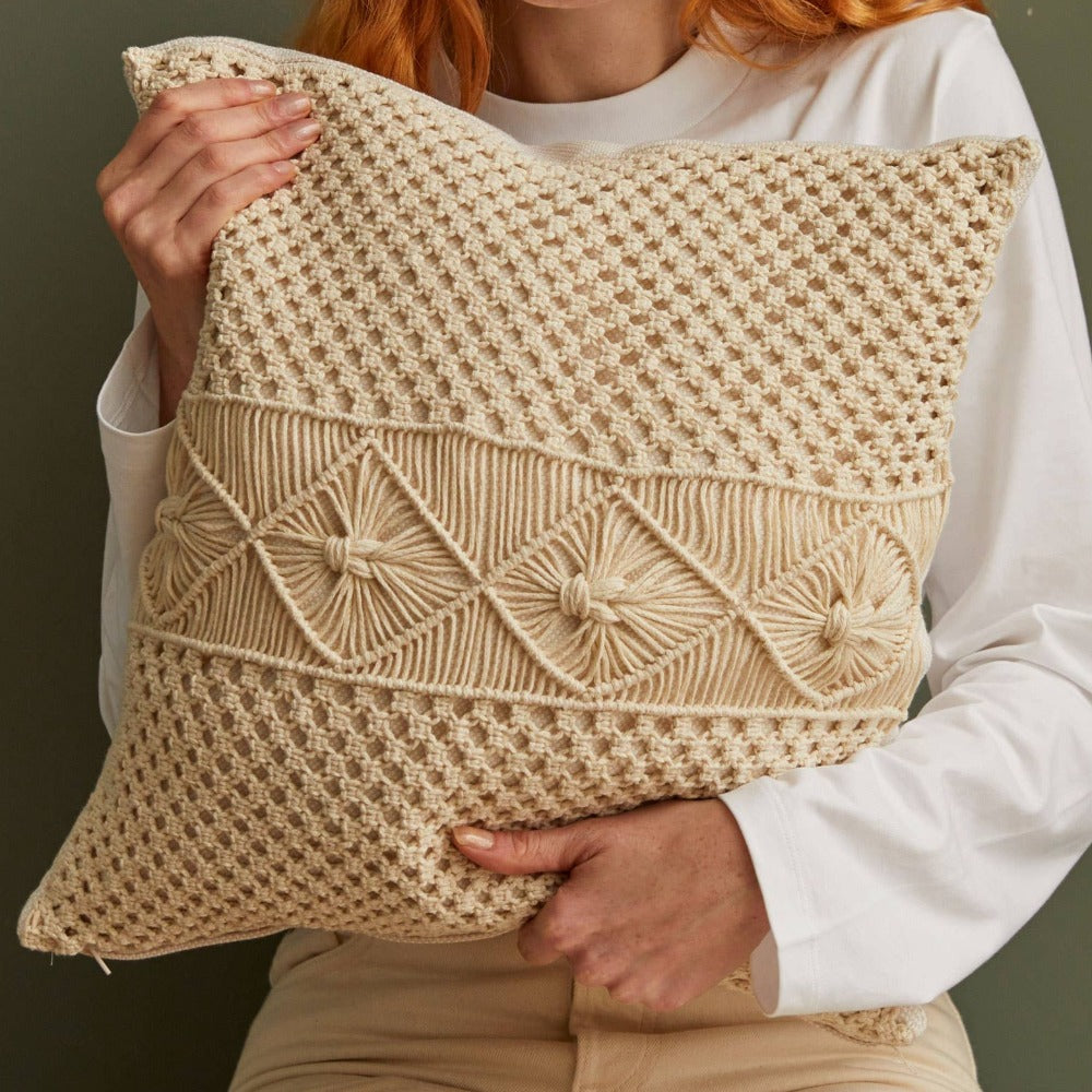 Diamond Cushion Macrame Kit