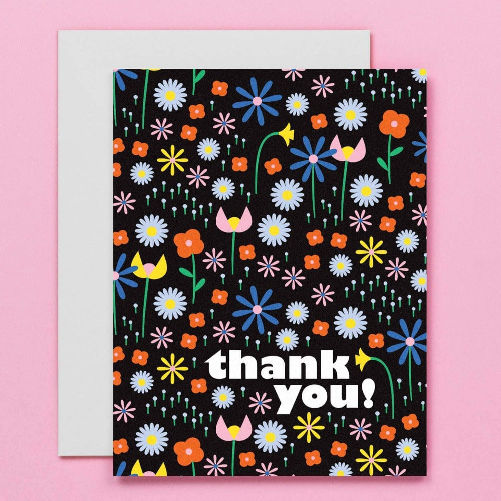 Chanson de Fleurs Thank You Card Greeting Cards My Darlin'