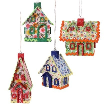 Calico House Ornament