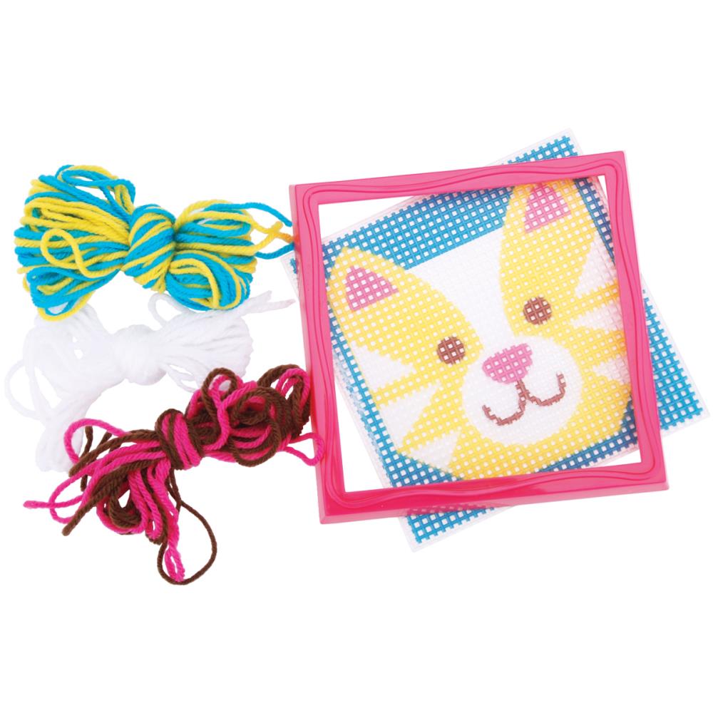 Cat Learn 2 Sew Needlepoint Kit Kit Vervaco