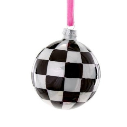 Checkered Ball Ornament