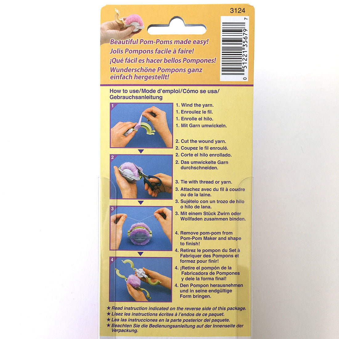 Small Pom Pom Maker Tools Clover