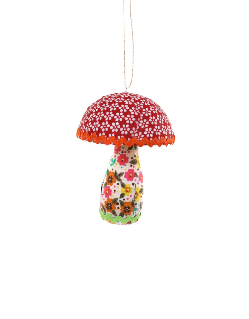 Calico Mushroom Ornament