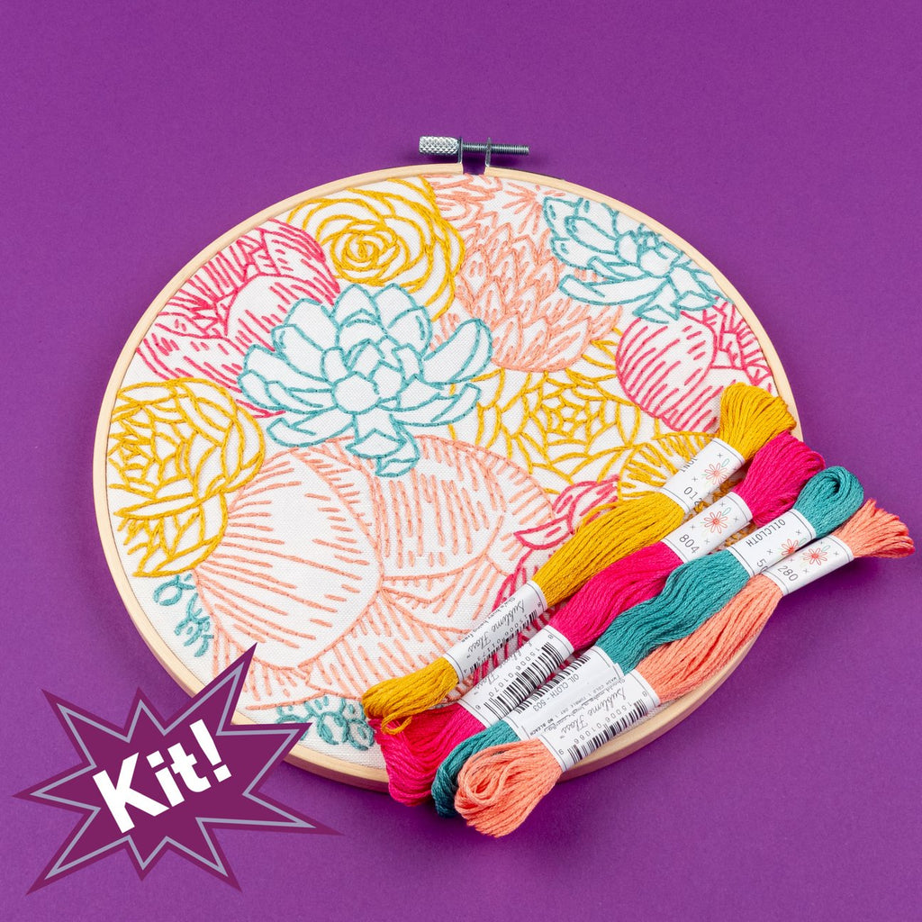 Floral Profusion Embroidery Kit