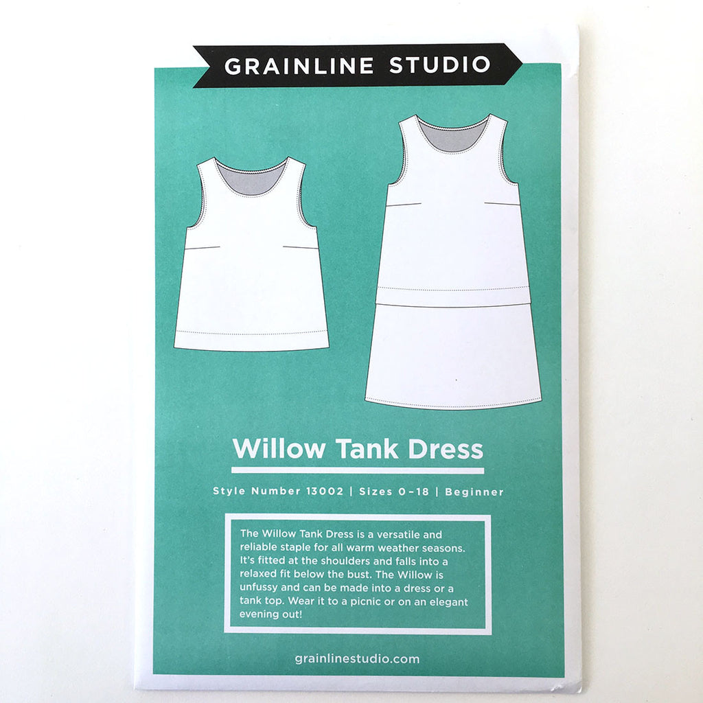knee length dresses for ladies Willow Tank + Dress Pattern