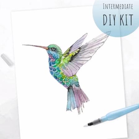 Watercolor car kit travels small but paints big – Mockingbirds at