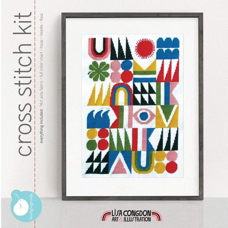 Brightside Cross Stitch Kit Kit Budgie Goods