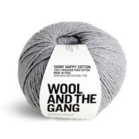 Shiny Happy Cotton Yarn Wool and the Gang Jog Grey Cotton