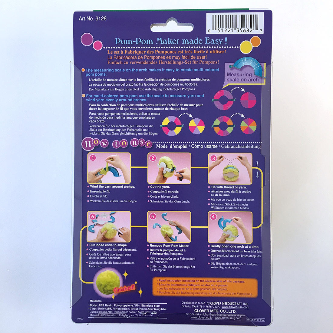 XL Pom Pom Maker Tools Clover