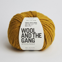 Wool and the Gang Crazy Sexy Wool Yarn Wool and the Gang Mustard Sally