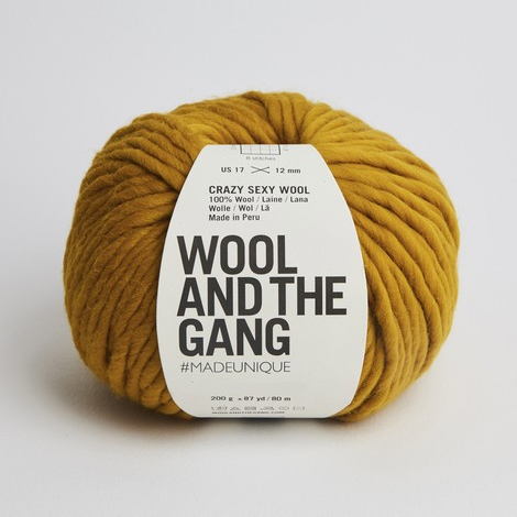 Wool and the Gang Crazy Sexy Wool Yarn Wool and the Gang Mustard Sally