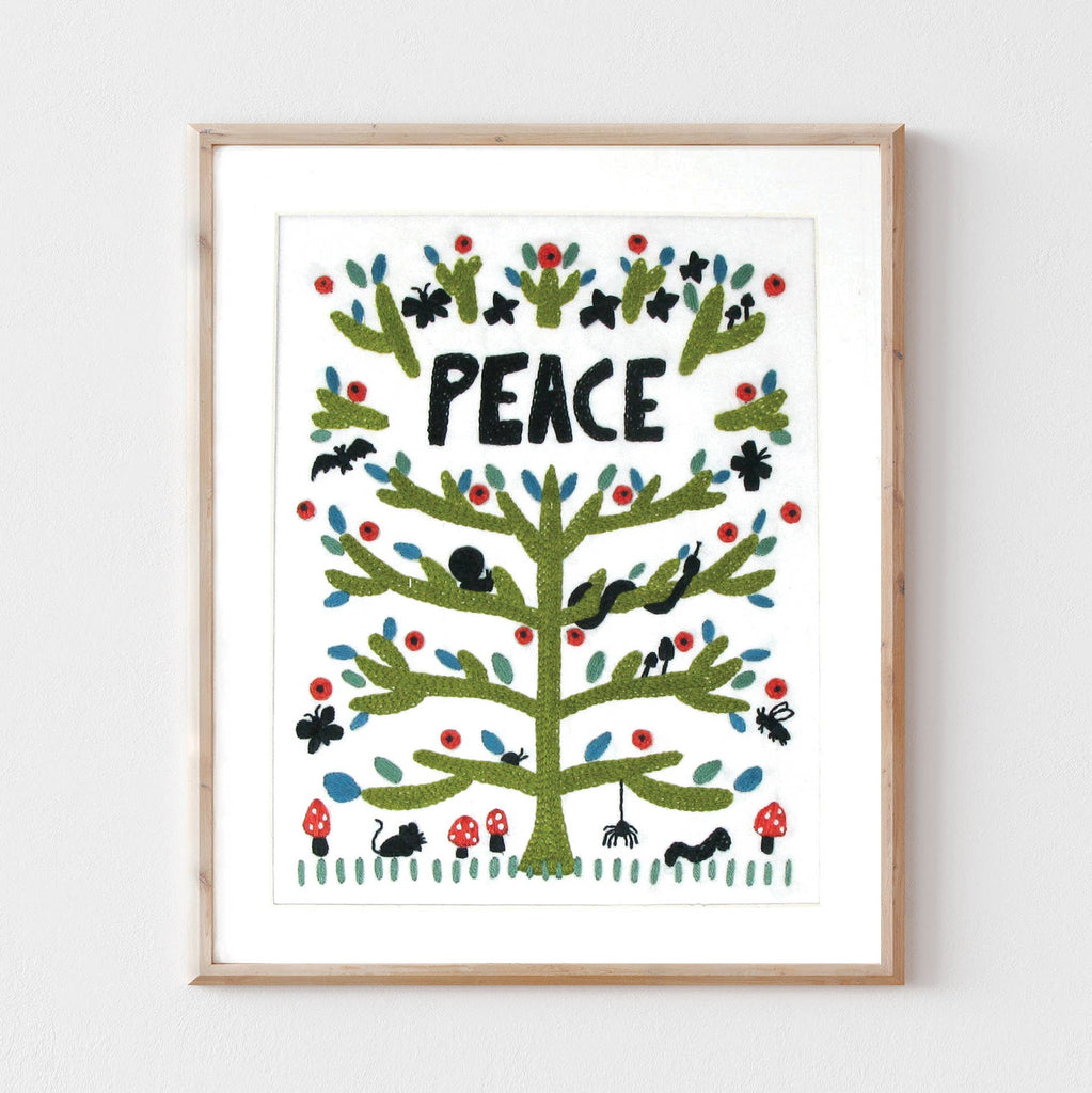 Peace Embroidery Kit
