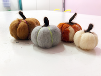 Needle Felted Pumpkins Past Workshop Brooklyn Craft Company