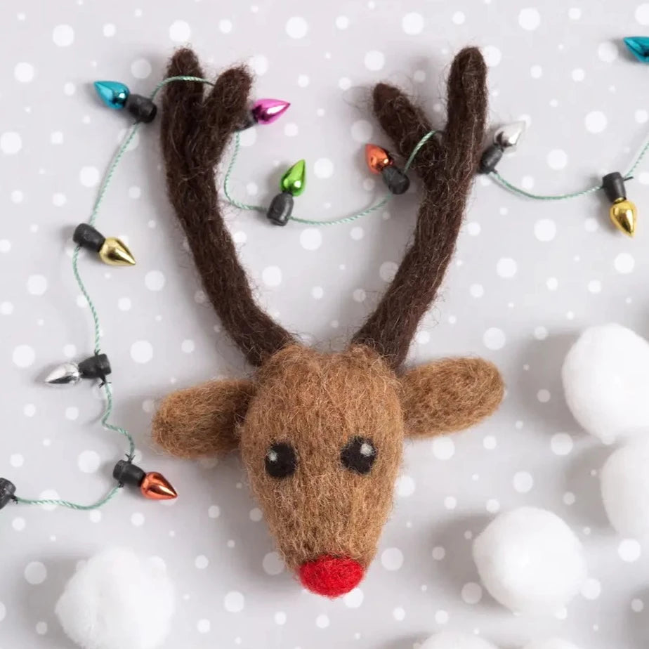 Rudolph Brooch Felting Kit